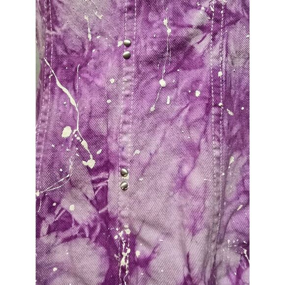 Custom Hand Dyed Strapless Denim Mini Dress - Picture 5 of 5